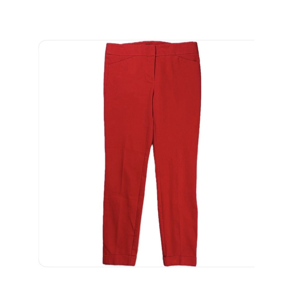 Ann Taylor LOFT Marisa Skinny Pants Womens 6 Muted Brick Red College Academia